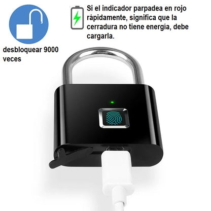 CANDADO INTELIGENTE CON HUELLA DACTILAR