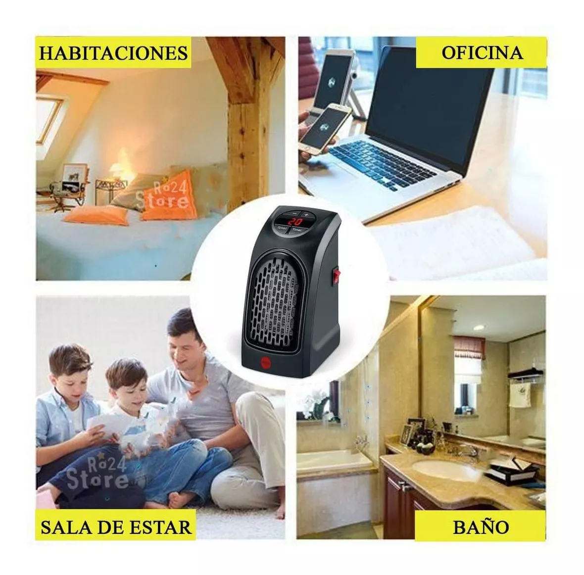 Calefactor Portátil Eléctrico Handy Heather de 400W