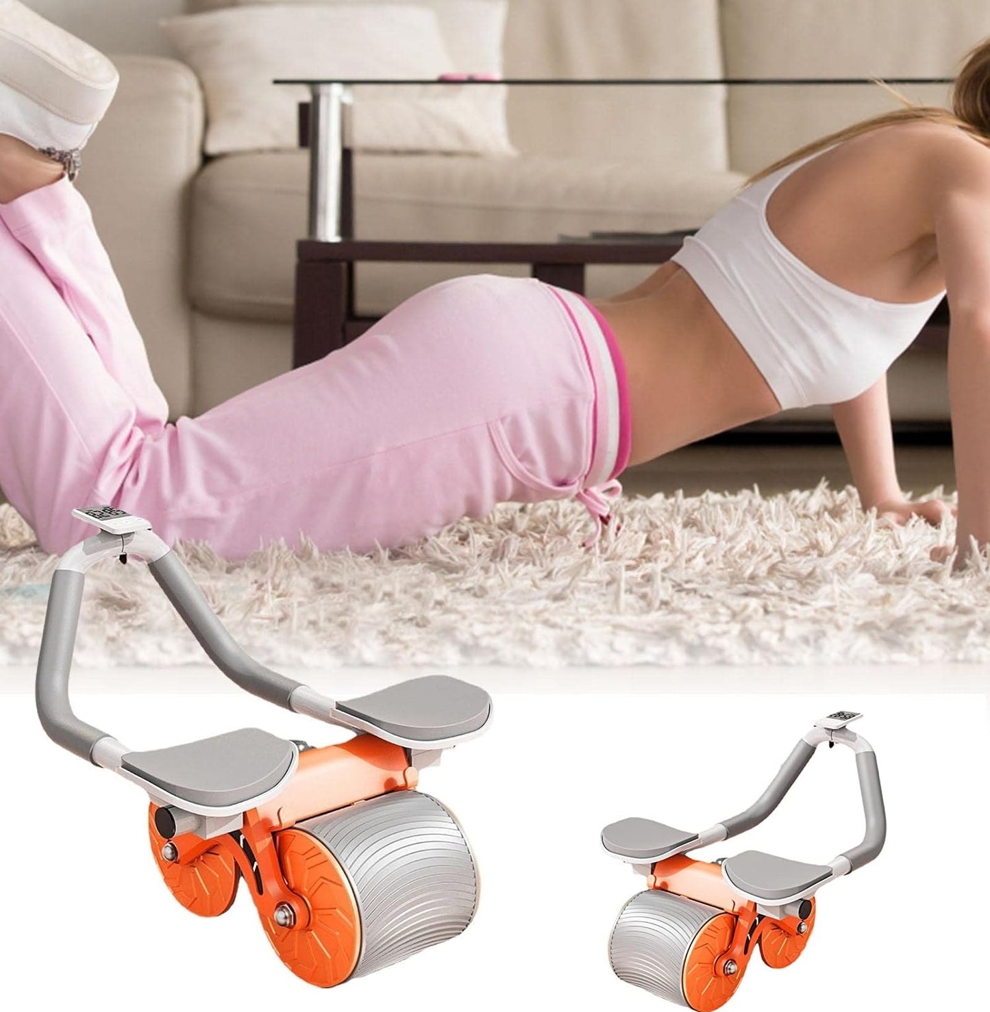 NUEVO RODILLO DOBLE SOPORTE PARA EJERCICIO ABDOMINAL