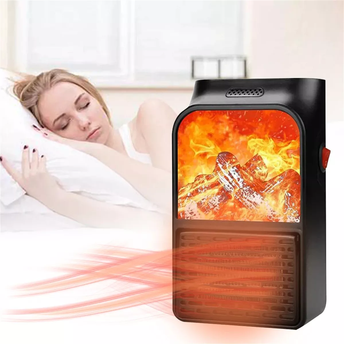 Calefactor Portátil 🔥 Flame Heater CHIMENEA de 1000W