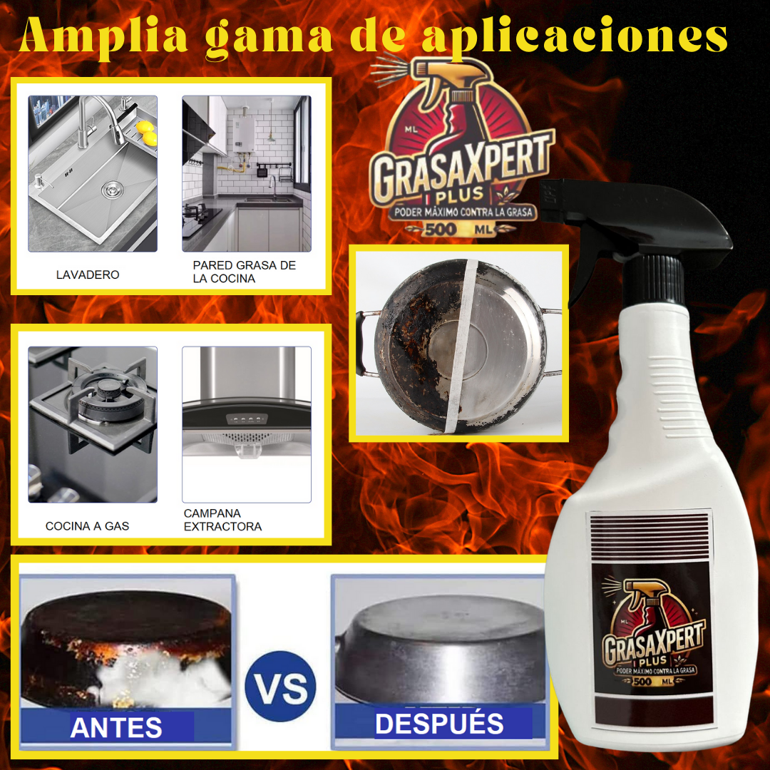 ¡Grasa difícil? GrasaXpert Plus lo soluciona sin esfuerzo!