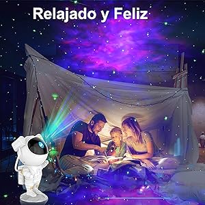 Proyector Astronauta de galaxia y estrellas