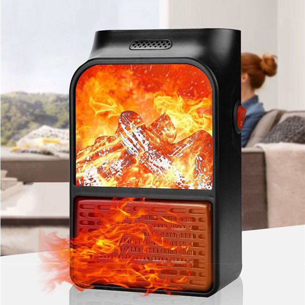 Calefactor Portátil 🔥 Flame Heater CHIMENEA de 1000W