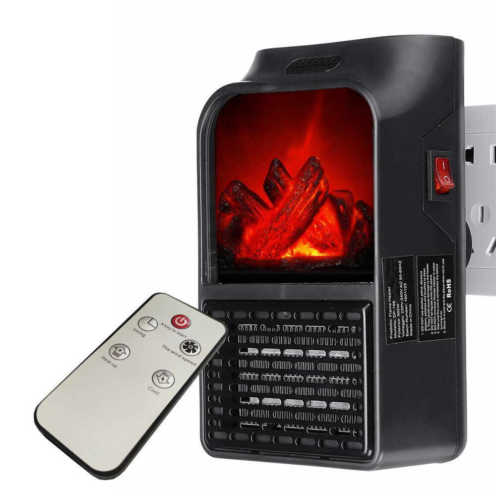 Calefactor Portátil 🔥 Flame Heater CHIMENEA de 1000W